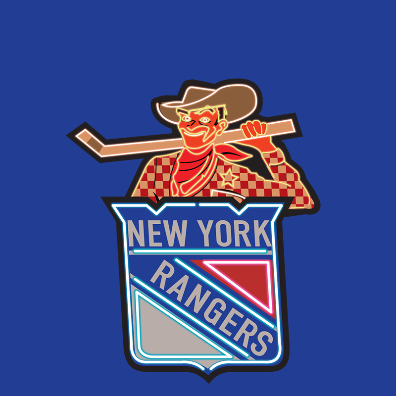 New York Rangers Entertainment logo fabric transfer